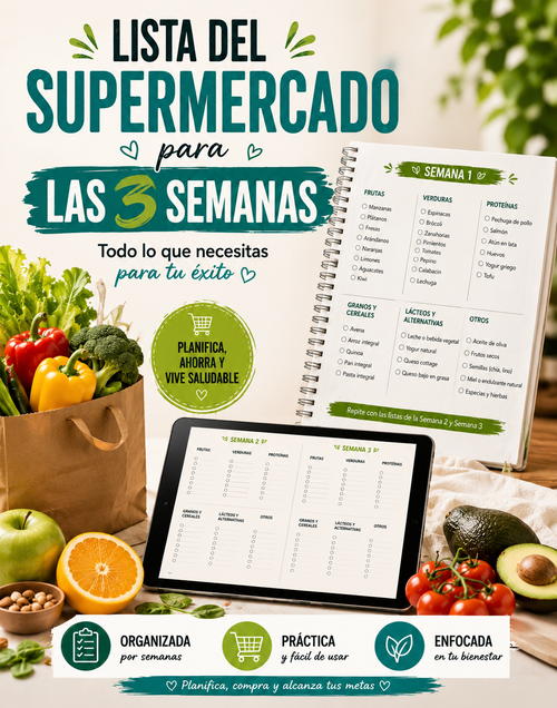 Lista del Supermercado para las 3 Semanas