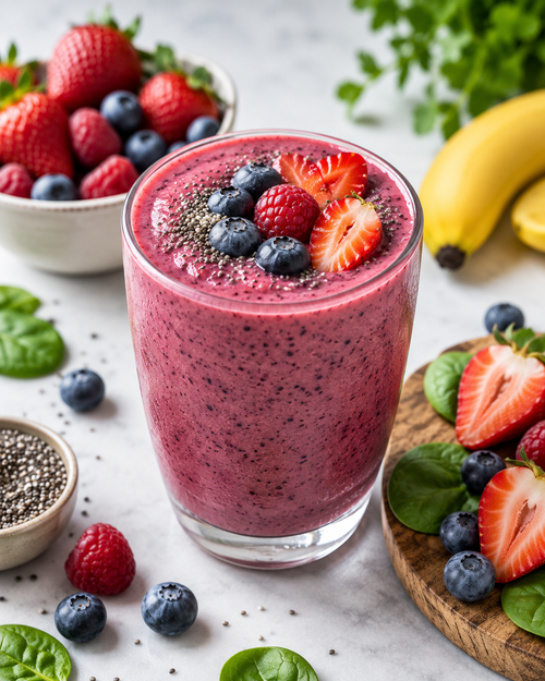 Smoothie de frutas sin azucar